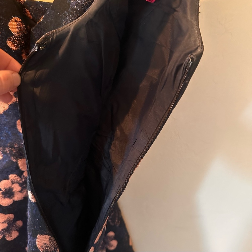 Betsey Johnson Fit and Flare Floral Jaquard Dress - Picture 9 of 12